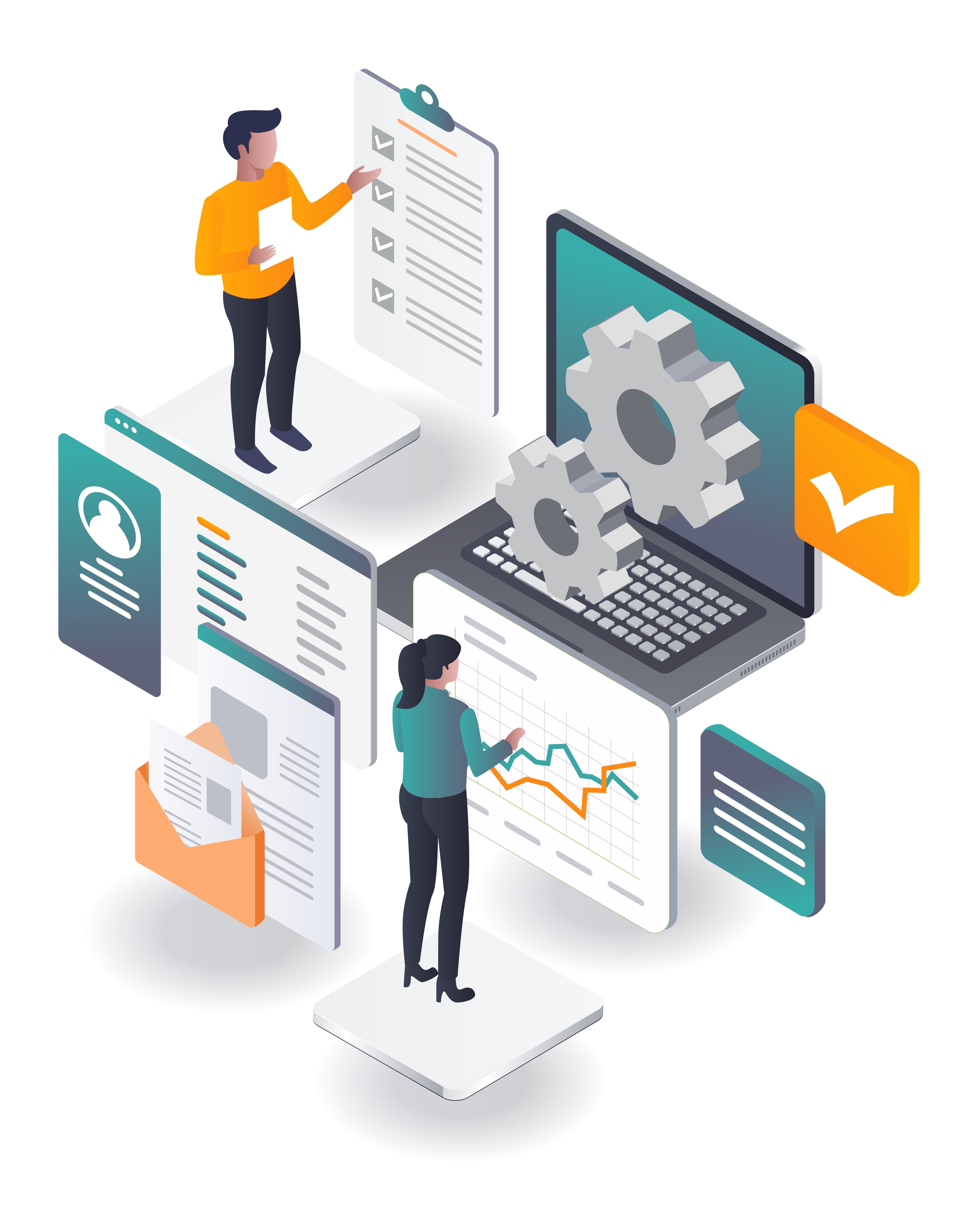 Business transformation illustration